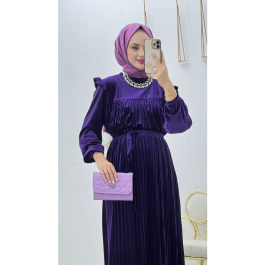 Elegant Velvet Dress For Women