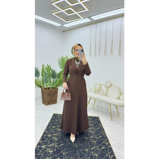 Designer Women's Dress And Abaya Two Piece Set