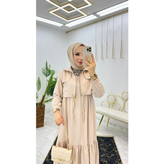 Summer Long Hijab Women's Dress With Pocket