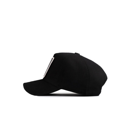 Unisex Black Hat With Number 7 Code Logo