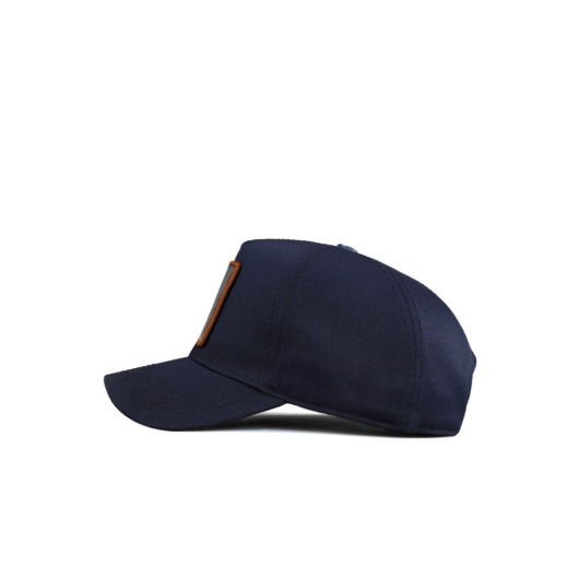 Baseball Lion Code Logo Unisex Navy Blue Hat