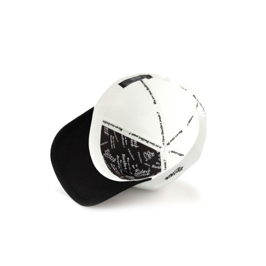 Baseball Tiger Code Logo Unisex White Black Peaked Hat