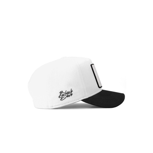 Unisex White Black Hat With Eagle Code Logo