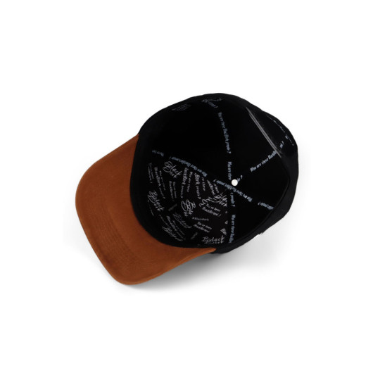 Unisex Black Camel Peaked Hat With Wolf Code Logo