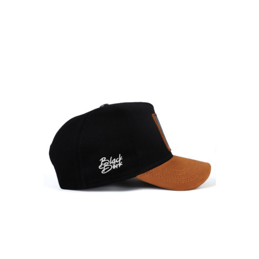 Unisex Black Camel Peaked Hat With Wolf Code Logo