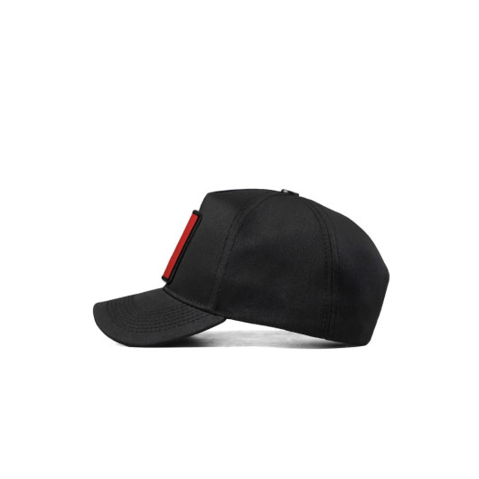 Unisex Black Baseball Finger Logo Hat