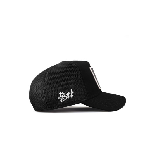 Trucker Number 7 Code Logo Unisex Black Hat