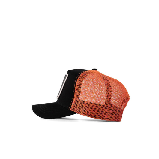 Unisex Black Orange Hat With Number 7 Logo