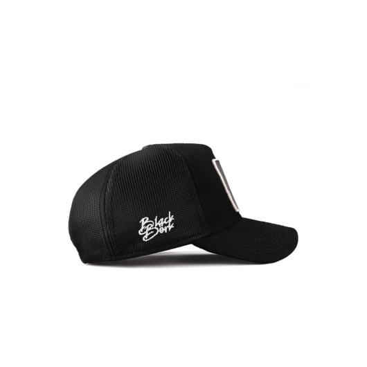 Trucker A Letter Code Logo Unisex Black Hat