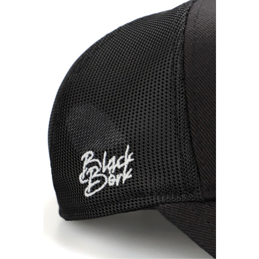 Trucker A Letter Code Logo Unisex Black Hat