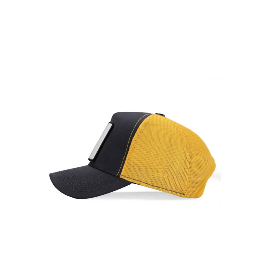 Unisex Dark Anthracite Yellow Hat With Lion Code Logo