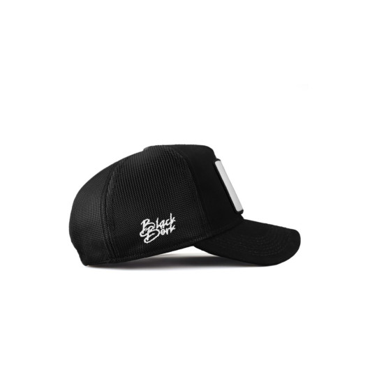 V1 Trucker Lion Code Logo Unisex Black Hat