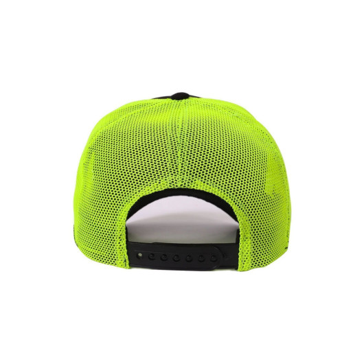 Unisex Black-Neon Hat With Lion Logo