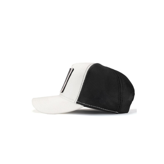 Lion Code Logo Unisex White Black Hat