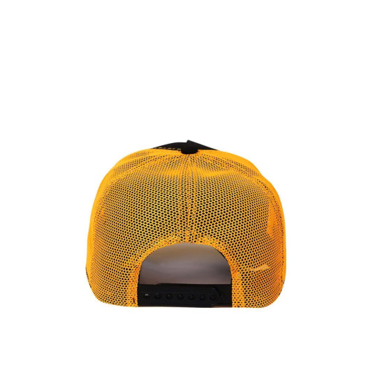 Unisex Black Yellow Hat With Fish Code Logo