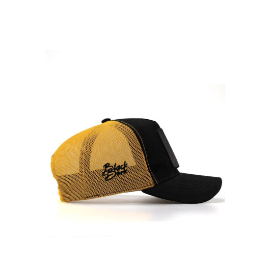 Unisex Black Yellow Hat With Fish Code Logo