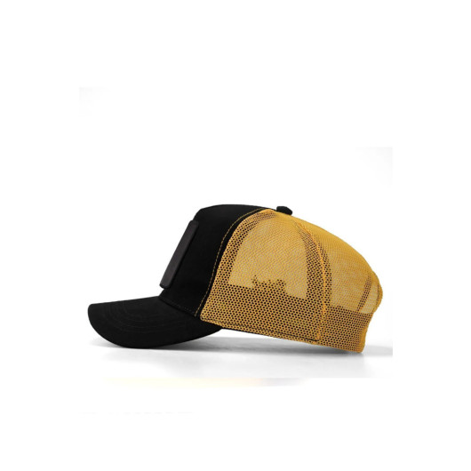 Boss Code Logo Unisex Black Yellow Hat