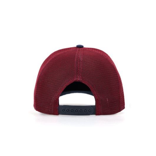 Positive 1 Code Logo Unisex Navy Blue Burgundy Hat