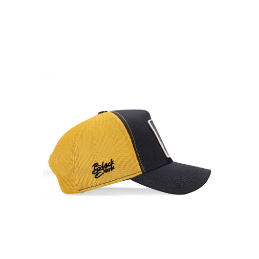 Unisex Dark Anthracite Yellow Hat With Street Fighter Logo