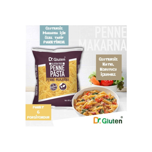 Gluten Free Pipe Pasta Set 400 Gr 6 Pieces