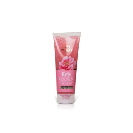 Rose Body Peeling Natural Apricot Kernel Grains 250 Ml