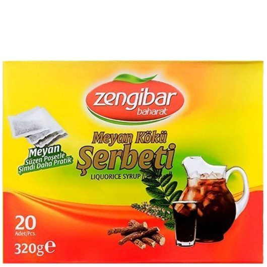 Zengibar Licorice Sherbet 320 Gr 20 Pieces