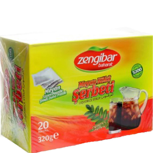 Zengibar Licorice Sherbet 320 Gr 20 Pieces