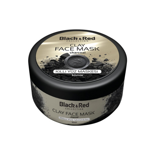 Natural Clay Mask Charcoal, Forest Fruit 400 Gr X 2