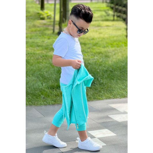 Boy Turquoise 3 Piece Set 11, 12 Years