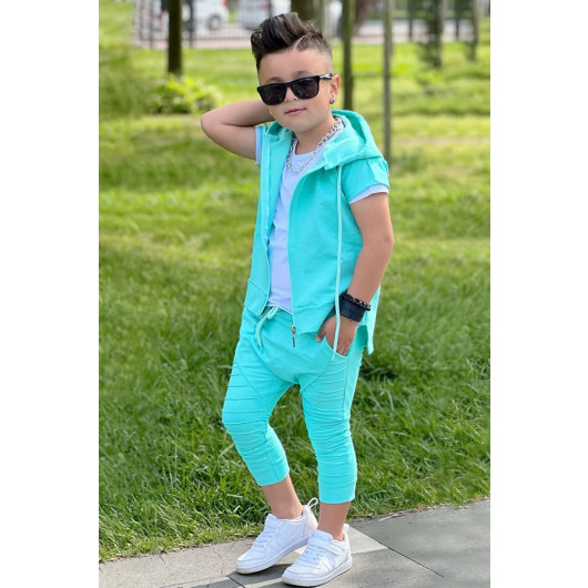 Boy Turquoise 3 Piece Set 11, 12 Years