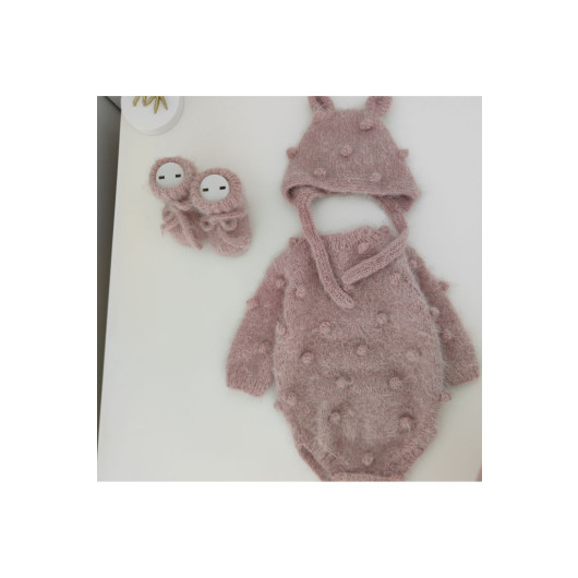 Newborn Baby Gift Box Hand Knitted Overalls Set 0 12 Months