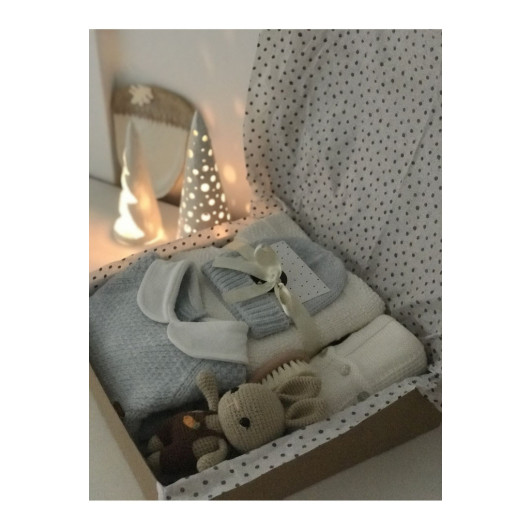 Newborn Baby Gift Box Hand Knitted Sweater 0 12 Months