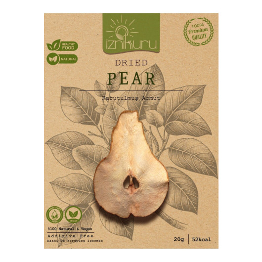 Dried Pear Pear Chips Dried Pear Dried Pear 20 Gr