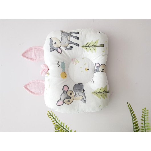 Ceylan Muslin Baby Blanket And Pillow With Ears