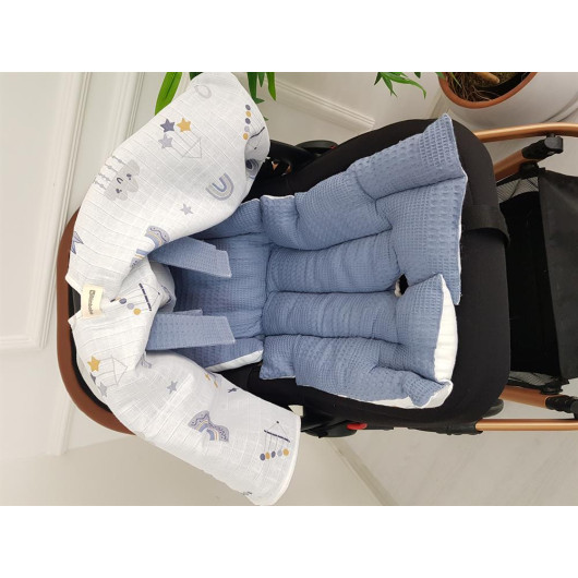 Cloudy Double Layer Stroller Cover Stroller Cushion