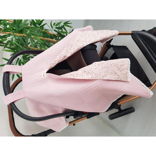 Floral Lace Double Layer Stroller Cover