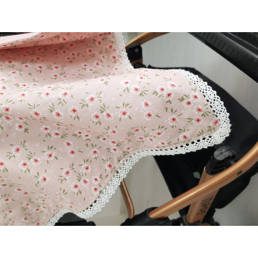 Floral Lace Double Layer Stroller Cover