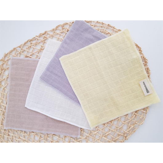 Plain 7 Pack Muslin Baby Mouth Wipes