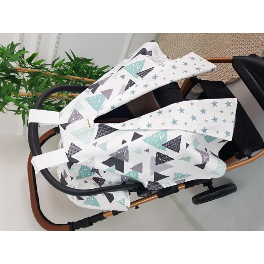 Geometric Starry Stroller Cover