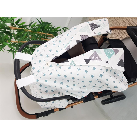 Geometric Starry Stroller Cover