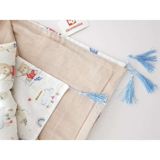 Newborn Muslin Blanket And Pillow Set