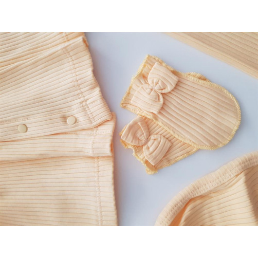 Laced And Corduroy 5 Piece Newborn Hospital Discharge Set