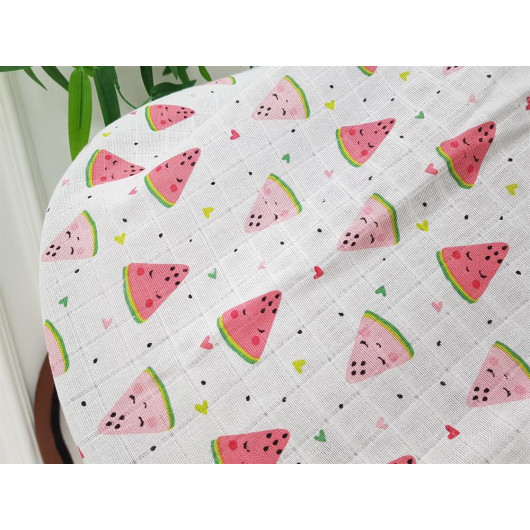 Watermelon Pompom Stroller Cover