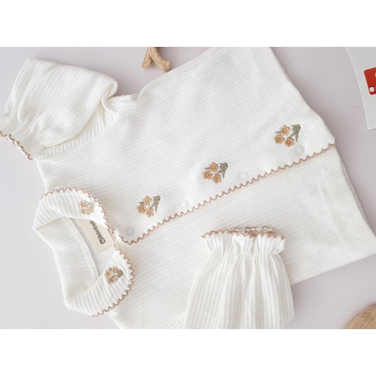 Daisy Embroidered Collar Set Of 5