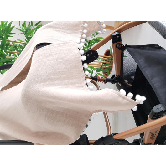 Pompom Stroller Cover