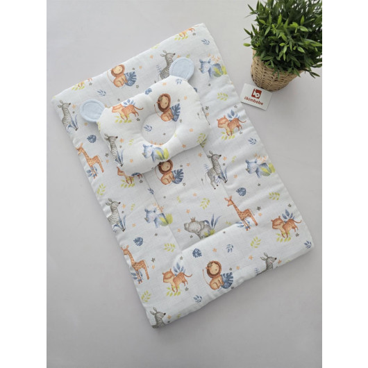 Safari Animals Tassel 3 Piece Diaper Change Set