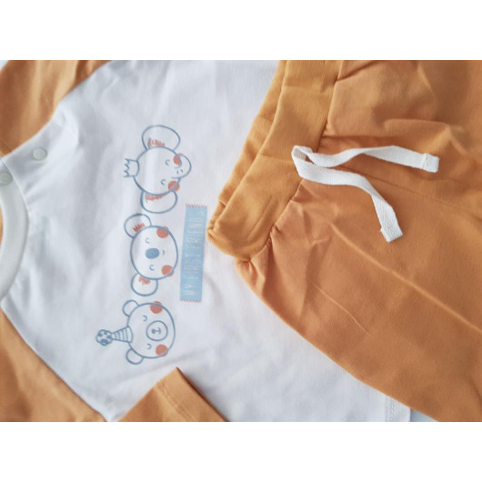 Newborn Baby Boys Cute Decorated 2 Piece Set