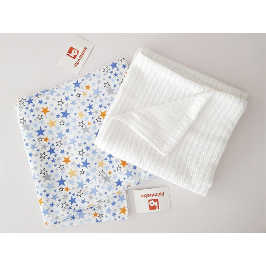 Starry Muslin Blanket Set Of 2