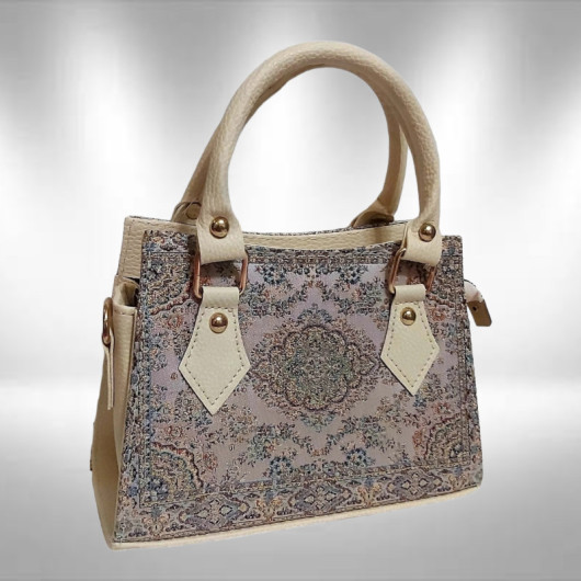 Authentic Woven Handmade Bag Beige