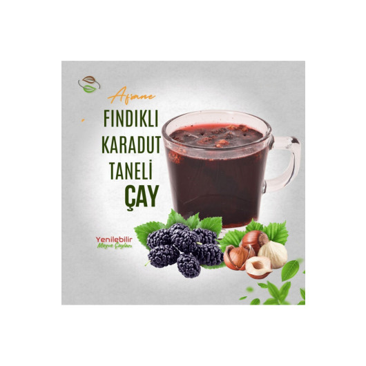 Black Mulberry Tea With Edible Hazelnuts 200 Gr